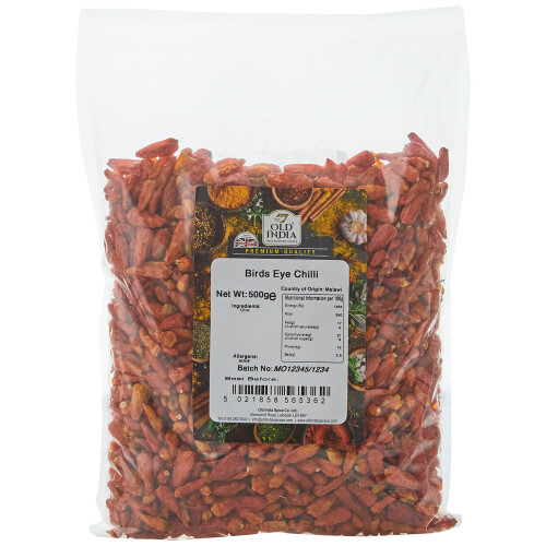 Old India Birds Eye Chilli 500 g