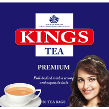 KINGS TEA PREMIUM TEA BAGS (Pack of 5 * 80s)