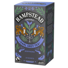 Hampstead Tea | Earl Grey | 4 X 20 Bags | Plastic Free | 100% Organic