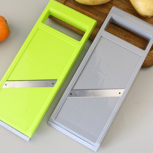Fatiador de mandolina manual para legumes e frutas, 28 x 10 cm (11 x 4 polegadas) 1