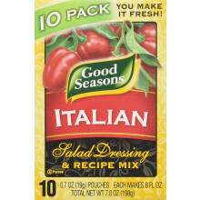 Good Seasons Italian Salad Dressing & Recipe Mix 0.7 oz. Pouch (Total of 10 Pouches) by Good Seasons