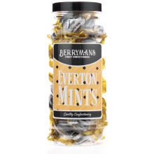 Original Everton Mints Retro Sweets Gift Jar by Berrymans Sweet Shop - Classic Sweets, Traditional Taste.