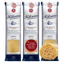 La Molisana Linguine N6 Dried Pasta 1.5kg (3 x 500g) with wipe clean recipe card