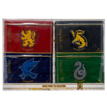 New English Teas Harry Potter Gift Set of 4x House Tea Tins - Gryffindor, Slytherin, Ravenclaw & Hufflepuff (4x 40 Teabags - Total 160 Teabags)