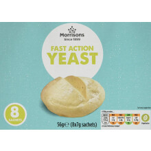 Morrisons Fast Action Yeast, 56 g, Pack of 10