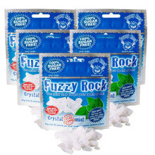 Fuzzy Rock Crystal Extra Strong Mint - Natural Sugar-Free Breath Freshener with Xylitol Crystals for Fresh Breath, Clean Teeth & Healthy Gums | Great