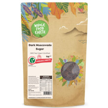 Wholefood Earth Dark Muscovado Sugar 1 kg | GMO Free | Unrefined