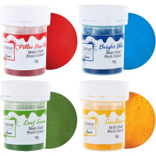 Colour Splash Primary Colours Multipack, Bold Food Colouring Dust, Powder Colour, Add Rich Colour To Cake Decorations, Bakes, Icing, Pastes &