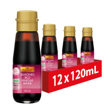 Lee Kum Kee Seasoned Rice Vinegar, Vegan, 120 ml (Pack of 12)