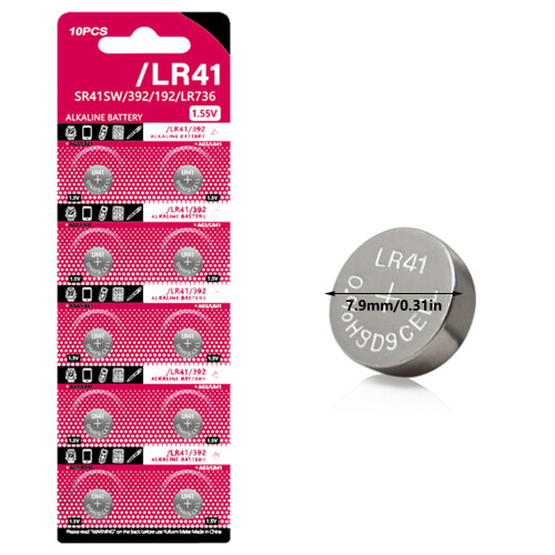 10 τεμάχια/φύλλο Μπαταρίες AG3LR41 με κουμπί 1.5V κέρμα υψηλής χωρητικότητας για 1