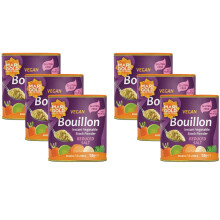 Marigold Reduced Salt Vegetable Bouillon Powder, 150g (Pack of 6) ? Instant Vegan Stock Powder, 37% Less Salt, Natural Ingredients, Gluten-Free ?