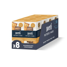 Peter's Yard Sourdough Crackers, Pumpkin and Sunflower Seed, Great with Chutney and Cheese, High Fibre, Natural Ingredients, Low Sugar, Pack of 8 x