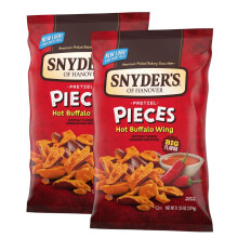 Snyder's of Hanover Pretzel Pieces, Hot Buffalo Wings 319g, (Pack of 2)