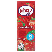 Ribena Strawberry Cartons - 24 Carton x 250ml - Made with Sweetener, No Added Sugar - Contains Real Fruit Juice - No Artificial Colours or Flavouring
