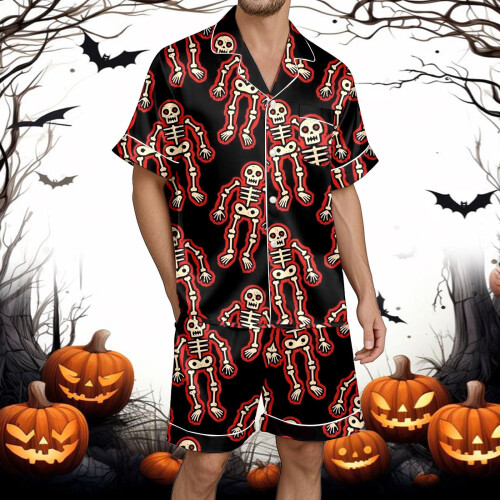 Σετ ρούχων για το Halloween, άνετες, μαλακές πιτζάμες δύο τεμαχίων S-3X 1