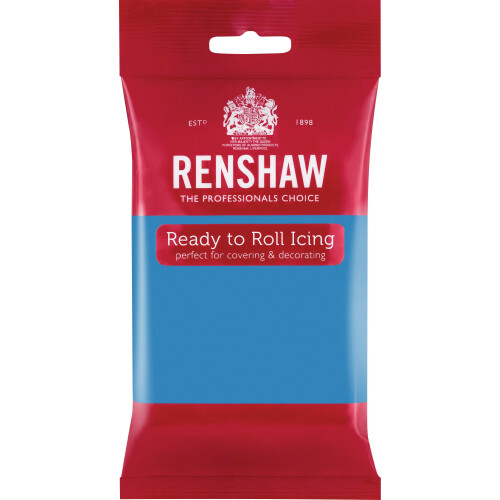 Renshaw Ready to Roll icing, Turquoise, 250 g (Pack of 4)