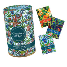 Chocolate and Love | Napolitains Tin - Pack of 30 x 5.5g Bars | Premium, Organic & Fair Trade | Perfect for Special Occasions (TIN, Sea Salt)
