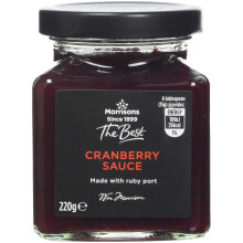 Morrisons The Best Cranberry Sauce with Port, 220 g, Pack of 6