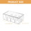 Modern Clear Acrylic Tea Bag Organizer with Multiple Compartments, Storage Box for Home, Kitchen, and Office Use 5
