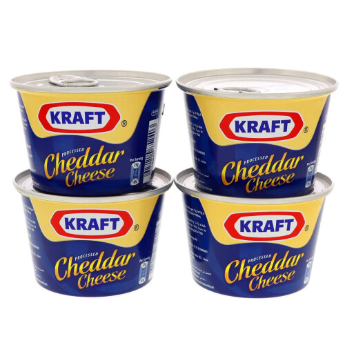 Kraft Cheddar cheese, 4 x 190g