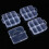 Μικρό φορητό κουτί αποθήκευσης 3 επιπέδων με 18 διαμερίσματα, αποσπώμενος 4