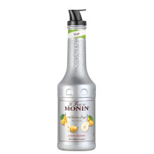 MONIN Pear Williams Fruit Mix Puree 1L for Cocktails, Smoothies and Mocktails. Vegan-Friendly, Allergen-Free, 100% Natural Flavours and Colourings.