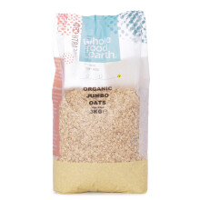 Wholefood Earth Organic Jumbo Oats ? 3 kg | Vegan | GMO Free | High Fibre | Certified Organic