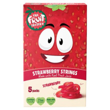 The Fruit Factory Strawberry Fruit Strings Juice 20g x 5 (Pack of 9)