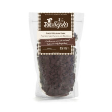 Joe & Sephs Finest Belgian Dark Chocolate Buttons (800g), Finest Couverture Belgian Dark Chocolate Buttons, 53.1% of Cocoa, Perfect for Chocolate