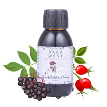 Baba West Alpine Elderberry & Rosehip Juice - Kids Immune Support with Vitamin C - Reduced Sugar - 100 ml
