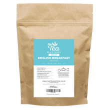 The Tea Masters Loose Leaf Tea - 250g Decaf English Breakfast - Premium, Richly Flavoured Black Leaves - Perfect for Every Teatime
