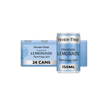 FEVER-TREE Light Premium Lemonade 6x150ml (Pack of 4, Total 24 Cans)