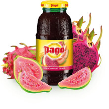 Pago PREMIUM FRUIT SINCE 1888 Pago 100% Natural Fruits and Vegan Friendly 200ml (Pack of 12)' (Pago Dragonfruit Guava)