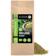 Alpi Nature Organic Oregano Dried 500g 1.1 lb, Rubbed Oregano Herb for Cooking, Pasta and Pizza