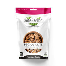 Seba Garden Pecan Nuts Halves 1kg, 2.2lbs Unsalted, Naturally Gluten Free, No Preservatives, Non-GMO, Keto, Paleo, Vegan Friendly