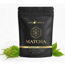 NutriExtracts Superior Ceremonial Matcha ? 100g Vibrant Spring Harvest ? Smooth & Rich for Premium Lattes & Tea ? Pure & Vegan
