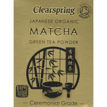 Clearspring Organic Japanese Matcha Green Tea Powder Ceremonial Grade 30 g