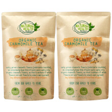 The Natural Health Market Organic Chamomile Tea Bags 100 Pack (2x50) ? Calming Caffeine Free Herbal Tea