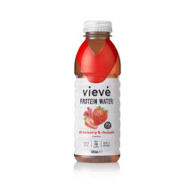 Vieve Protein Water 6x500ml - Strawberry & Rhubarb | 20g Protein, Sugar Free, Fat Free & Dairy Free | A Ready to Drink Alternative to Protein Powders