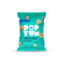 POPYUM Sweet & Salty Popcorn 12-Pack of 23g Bags | Vegan, Gluten-Free Multipack Snacks | Dairy-Free, Low-Calorie Snack Packs | Movie Night Popcorn