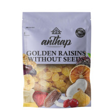 Anthap Golden Sultana Raisins without seed, No Sugar, Non GMO, Naturally Sweet & Juicy, Seedless for Easy Snacking, Golden Color for Premium Quality,