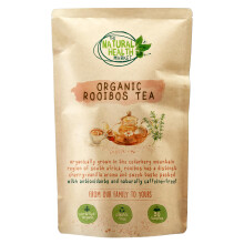 Organic Rooibos Tea aka Redbush Tea Bags By The Natural Health Market - Plant-Based Pyramid Tea Bag - (50 Tea Bags)