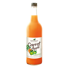 James White Organic Carrot and Apple Juice - Vegan - No Added Sugar - Picked and Pressed (Pack of 6x750ml)