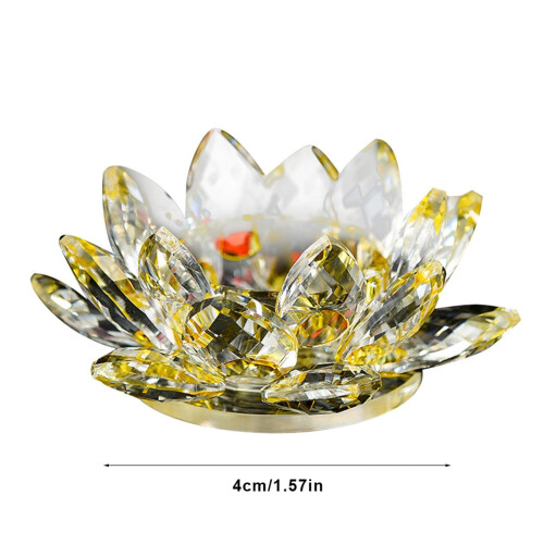 Skleněný svícen Lotus, 7 barev, 8 cm 2