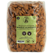 Veggy Duck - Italian Natural Raw Whole Almonds (1Kg) - Premium Natural Whole Almonds from Sicily