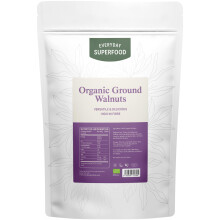 Everyday Superfood Organic Ground Walnuts 900g, Raw Grated Walnuts Ideal for Baking, Vegan and Kosher