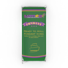 Dekozauber24 Fondant Icing 1kg, for cakes and figurines, gluten free, ready to roll, edible cake decorations (Dark Green)