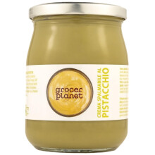 Grocer Planet - Sweet Spreadable Pistachio Cream (600g) | With 45% Mediterranean Pistachios | Italian Food Gourmet | Suitable for Breakfasts &
