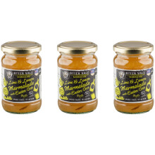 Otter Vale - Lime & Lemon Marmalade with Exeter Gin, mix of tangy lime and lemon with generous splash of local gin, hand-made in Devon, gluten-free,