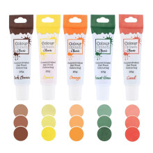 Colour Splash Food Colouring Gels, Naturals 5 Pack, Highly Concentrated Gels, Easy to Use Squeezy Tubes, Transform Plain Cakes Into Bright,